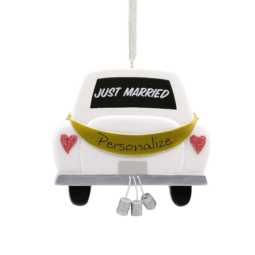 Hallmark Christmas Ornaments, Just Married Personalized Ornament