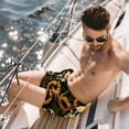 thumbnail image 2 of luoweisi Men's Beach Shorts Quick Dry Swim Trunks with Mesh Lining Sunflower Skull 2XL, 2 of 5