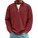 thumbnail image 1 of pstuiky manga larga de hombre, Camisetas casuales de manga larga a la moda para hombre, cuello alto acanalado, cremallera de un cuarto, manga larga, cuello alto, camiseta/camiseta xxxxxl, 1 of 3