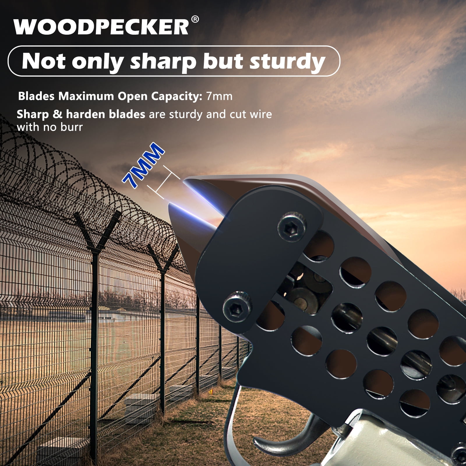 WOODPECKER CTQ3XD Saving Labour Pneumatic Bolt Cutter, Automatic Wire Cutting Nipper for 3mm Diameter