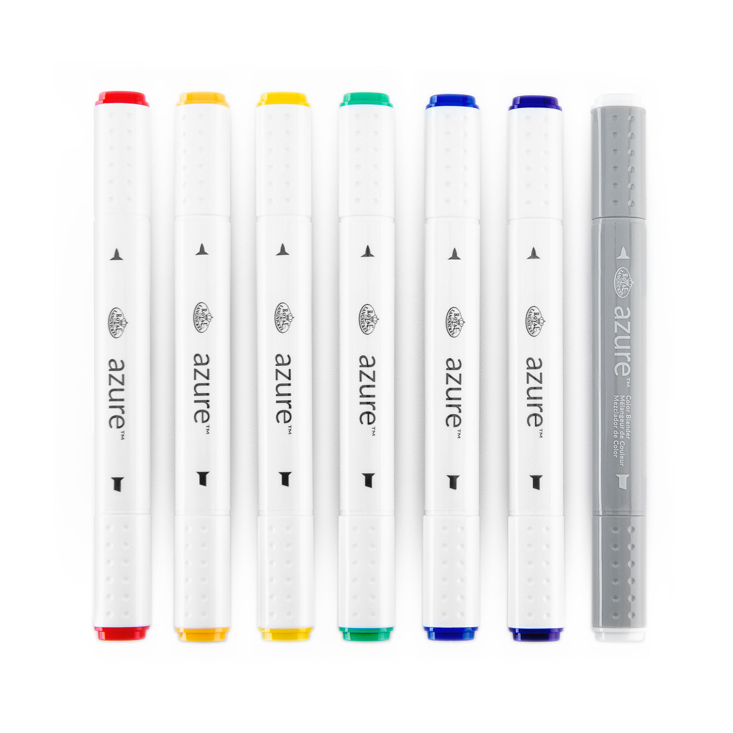 Azure Dual-Tip Marker Set, Basic Colors - FLAX art & design