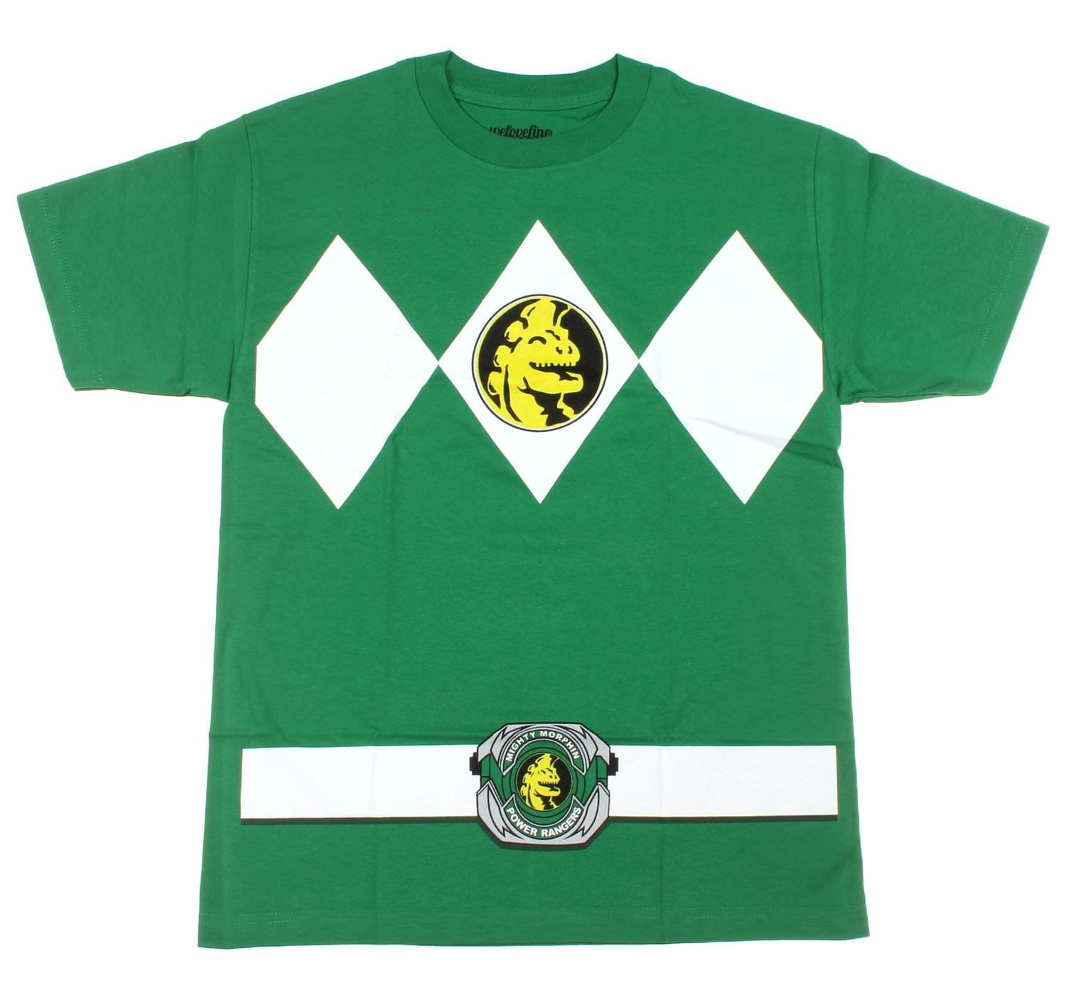 Mighty Fine Mighty Morphin Power Rangers Green Ranger Mens TShirt