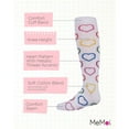 thumbnail image 3 of MeMoi Dazzling Hearts Cotton Blend Knee High Socks - Girls - Female, 8, White, 3 of 7