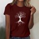 thumbnail image 2 of Tops Cortos para las Mujeres Blusas Impresas Manga Corta Cuello Redondo, Tops de Blusa para las Mujeres Primavera Verano Casual, 2 of 4