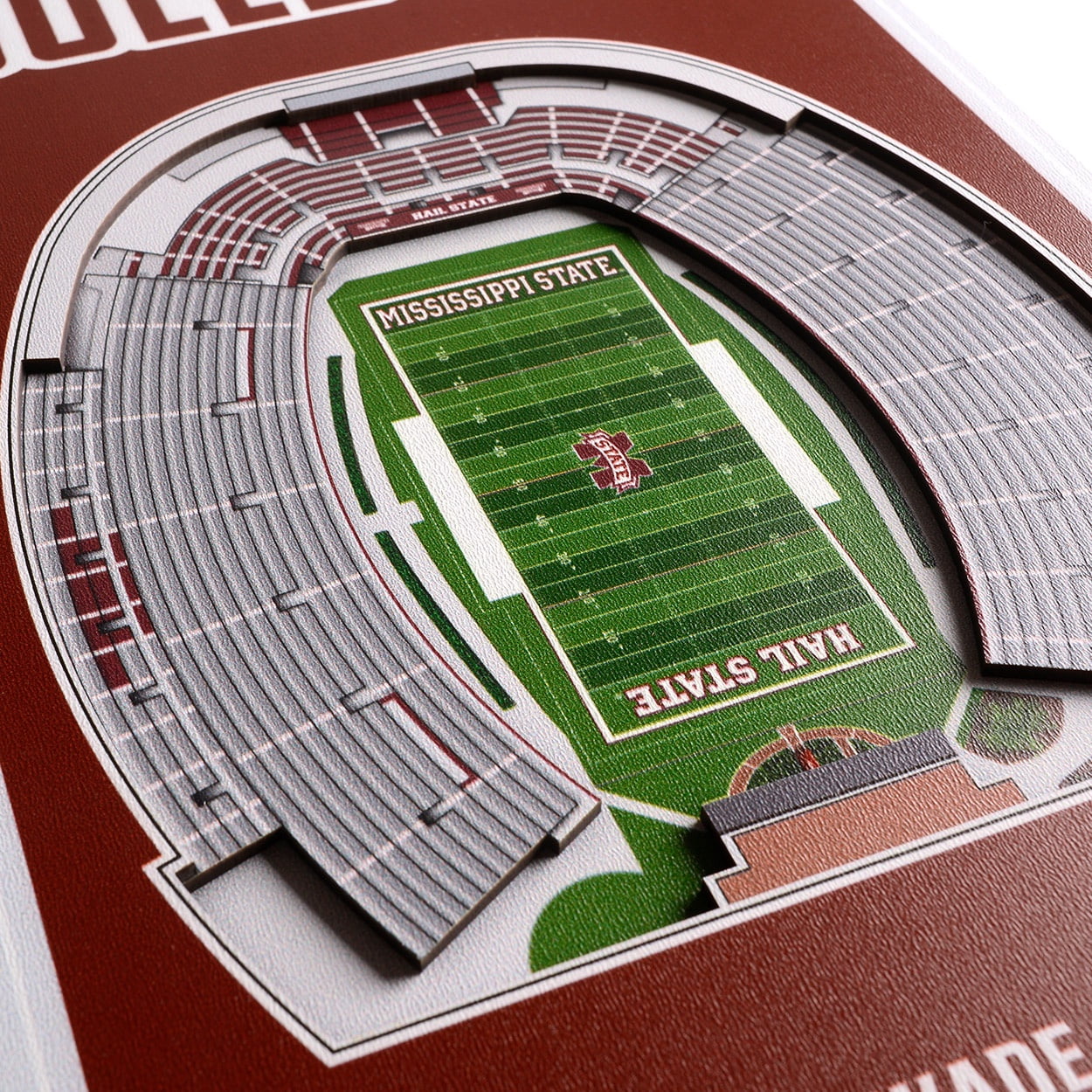 YouTheFan NCAA Mississippi State Bulldogs 8x32 Stadium View Banner