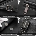 thumbnail image 4 of Bags Studded Skull Messenger Bag For Women Vegan Leather Punk Chain Crossbody Gothic Rivet Black 9.84 X 6.69 X 1.97 In, 4 of 5