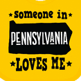 thumbnail image 4 of Inktastic Someone in Pennsylvania Loves Me Boys or Girls Baby Bib, 4 of 4