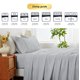 thumbnail image 5 of Kingrest 100% Algodón Juego de Sábanas de 3 Piezas para Cama Individual Size, Bolsillos Extra Profundos para 40cm, Ultra Suave y Transpirable, 5 of 9
