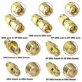 thumbnail image 3 of Kit de adaptador de antena Rf de 15 tipos, conector macho hembra convertidor Fo, 3 of 5