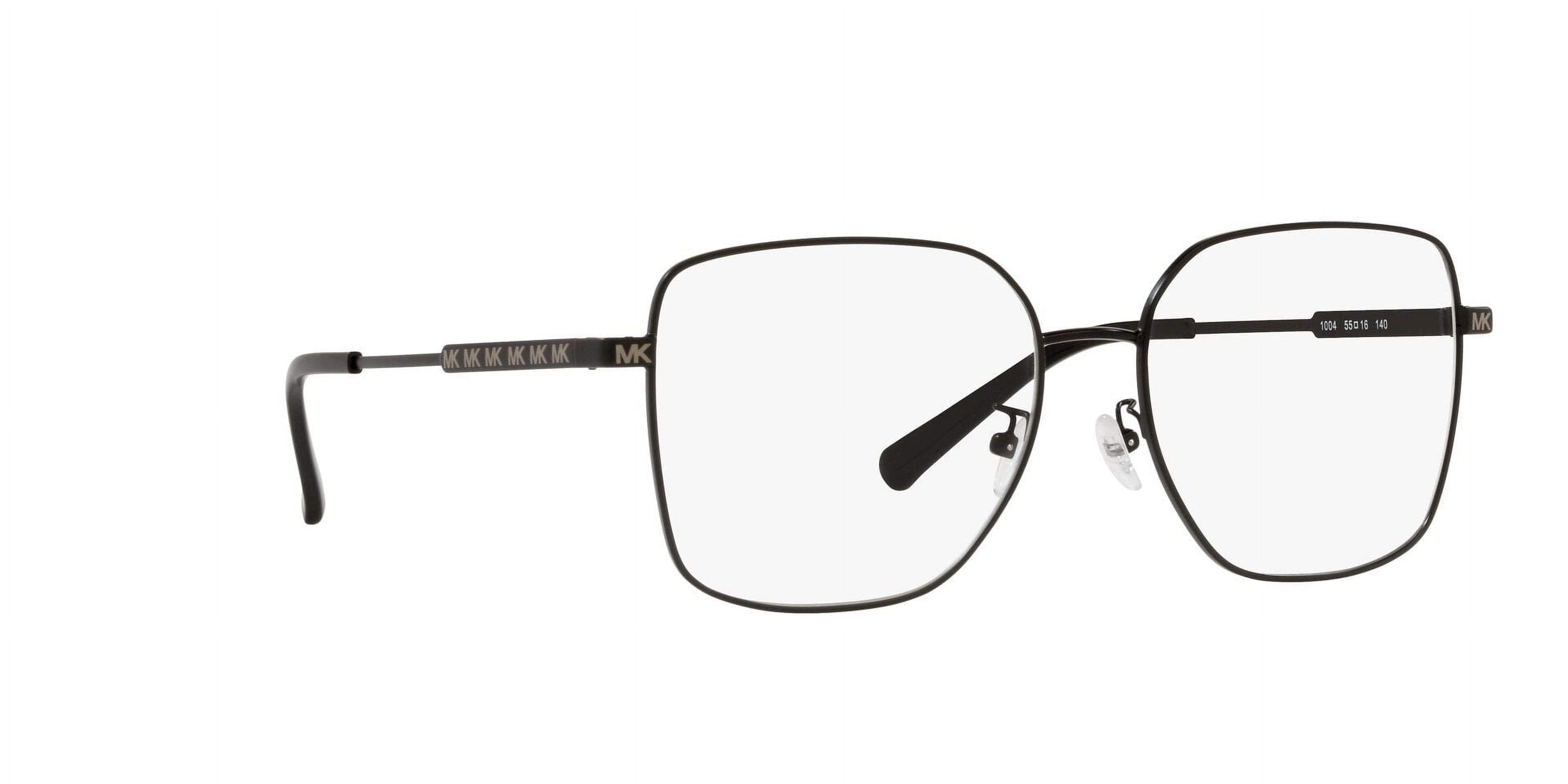 MICHAEL KORS MK3056 NAXOS 1004 Matte Black Square Eyeglasses 55mm