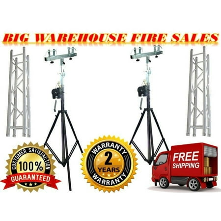 MR DJ Truss Crank-up Portable 10 Lighting Truss Package