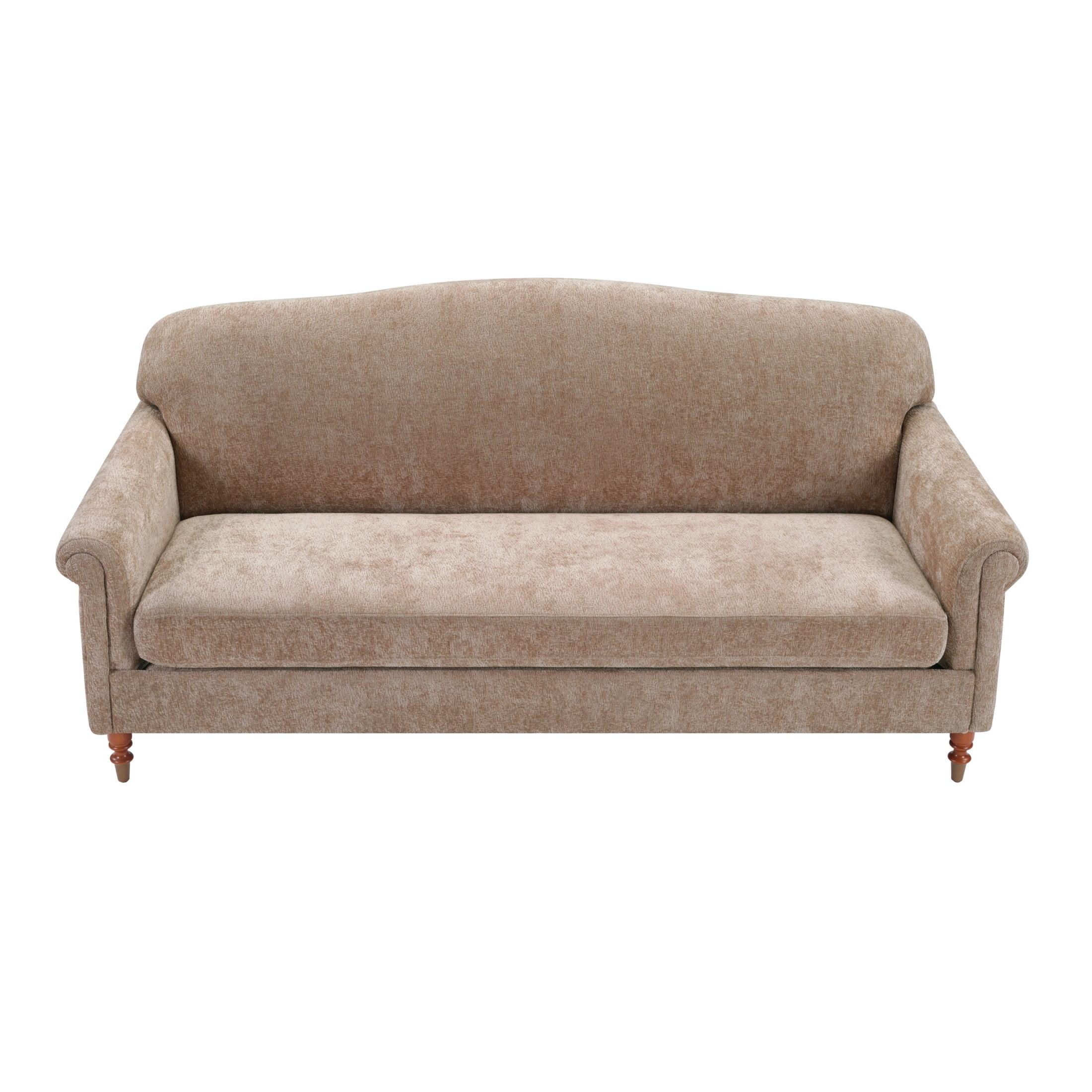 Christopher Knight Home 77.5" Chenille Loveseat Sofa with Rolled Arms, Classic Design 2-seater Couch, Oatmeal