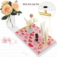 thumbnail image 4 of Ryvnso Loving Heart Bathroom Tray Vanity Countertop Trays Acrylic Organizer, 4 of 7