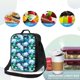 thumbnail image 4 of Disketp Blue Lotus Flower Bolsa Térmica Estampada para Almuerzo, Lonchera para Hombres y Mujeres Adultos, 4 of 7