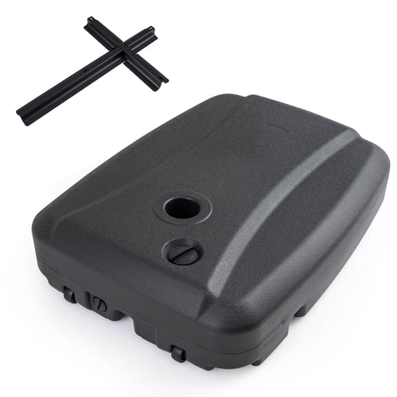 Costway 220 LBS Cantilever Umbrella Base, Water & Sand Filled Umbrella Weighted Stand