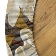 thumbnail image 5 of Ambesonne Vintage Floral Fitted Round Tablecloth, Magnolias Botanical, 40"- 44" Diameter, Pale Coffee and Ivory, 5 of 5