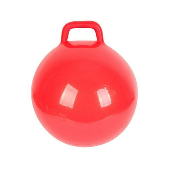Luxshiny Red Inflatable Jumping Ball with Handle for Indoor and Outdoor Fun Ages 1 Set