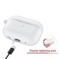 thumbnail image 3 of AirPods Pro 2 Case with Keychain/Hand Strap; AirPods Pro 2nd Generation[2022] Protective Shockproof Silicone Headphone Cover Support Wireless Charging for AirPods Pro 2 Gen - Pink, 3 of 7