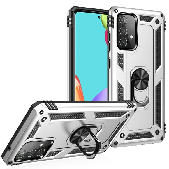 Funda de teléfono para Samsung A52 4G/5G de Uso Rudo Shockproof + Cristal 9D