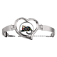 thumbnail image 1 of Siéntate Gato Negro Hueso Corazón ambiente Halloween terror Pulsera pulsera de joyería en forma de corazón Unbranded M, 1 of 3