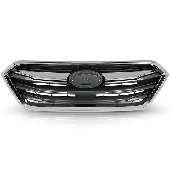 Grille Grill Painted Black Shell Silver Insert Fit For Subaru Legacy 2018-2019