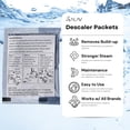 thumbnail image 2 of Solución descalcificadora para vaporizador de ropa Paquetes descalcificadores para depósitos minerales y eliminación de acumulaciones Mantenimiento para vaporizador de ropa Funciona con todas las marc, 2 of 5
