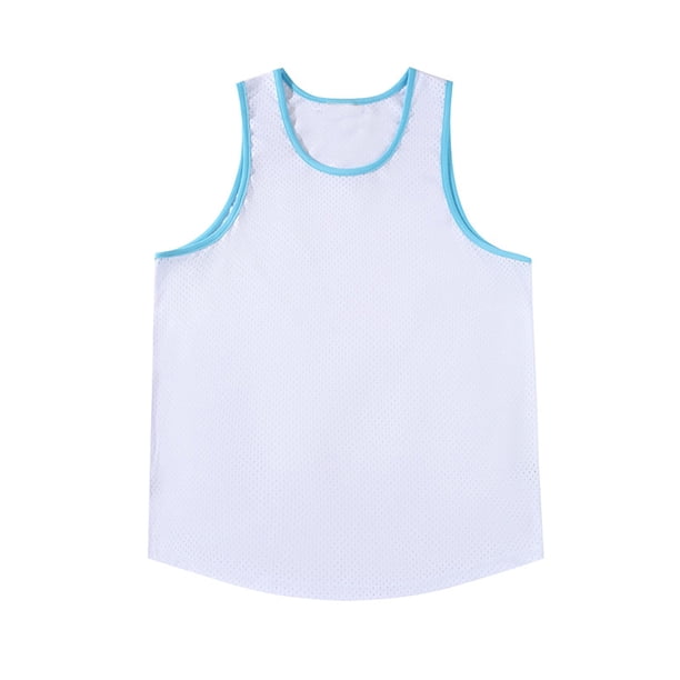 pstuiky Hombres Tanque, Camiseta deportiva de tirantes con cuello redondo, transpirable, informal, de color liso, para hombre Chaleco para hombre m