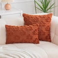 thumbnail image 5 of Christmas Throw Pillow Covers 18x18 Inch, Coffee Brown Decorative Square Pillowcases, Farmhouse Holiday Cushion Covers for Couch Sofa Living Room Bedroom Outdoor Home Decor, 5 of 7