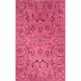 thumbnail image 1 of Nuloom 5' x 8' Hand Tufted Kimberly Overdyed Style Rug in Pink, 1 of 4
