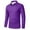 Purple_AA13^915, variant on Fabrcox Long Sleeve Men's Polo Shirts Loose Fit Solid Color Turn-Down Collar Fashion Pullover Basic Casual Button Polo Shirts Wine M