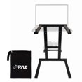 thumbnail image 1 of PYLE Laptop DJ Stand- Sturdy & Light Weight Standing Table w/ Foldable Height, & Secondary Accessory Tray, Securely Holds- DJ Mixer, Laptop, 1 of 9