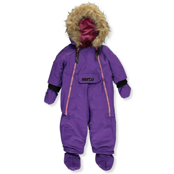 Canada Weather Gear - Canada Weather Gear Baby Girls' 1-Piece Snowsuit ...