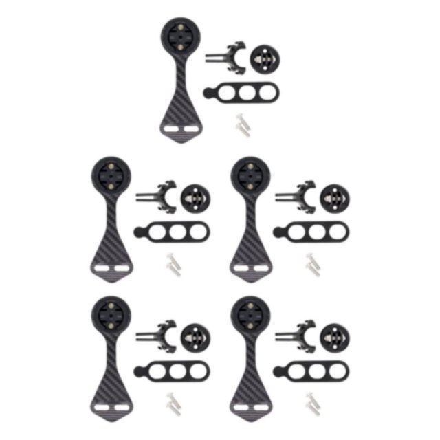 Baohd Versatile Out Front Mount for Bike Computer Reliable and Sturdy Stem Holder Carbon Fiber Length 120mm 5Set