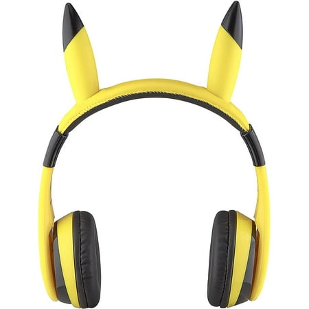 eKids Pokemon Pikachu Wireless Over the Ear Headphones - yellow