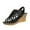 Black, variant on Fesfesfes Wedges Sandals For Women Matsuke Heel Thick Sole Slope Heel Women's Shoes Summer Breathable Casual Beach Sandals 4.5(35)