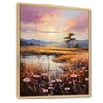 thumbnail image 2 of Designart "Delightful Sunset Blooming In Natural Harmony I" Prairies Floater Framed Wall Decor, 2 of 5