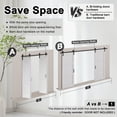 thumbnail image 5 of 128" X 84" Arch Top 2-Lite Double Bi-Fold Barn Door With Installation Hardware Kit, 5 of 8