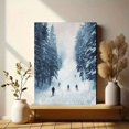 thumbnail image 6 of UXIEQU Winter Skiing Vintage Art Canvas Wall Art Print 15.75x11.81 Inches, 6 of 8