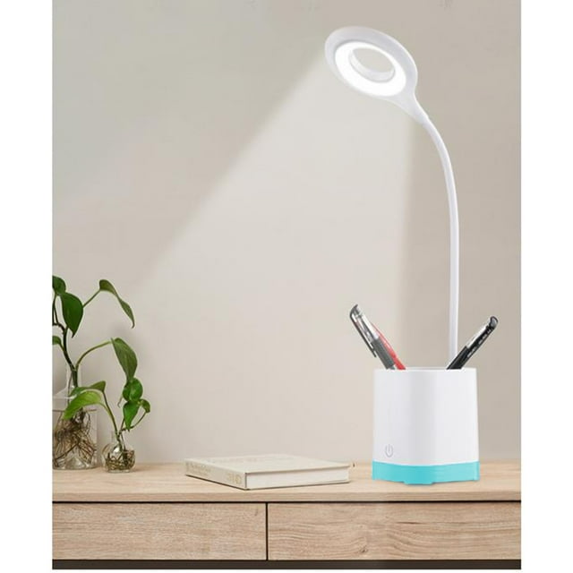 ABPWLY LED Smart Feel Dimming Bedside Table Lamp With Pen, Student Eye Protection Study Lamp, Suitable for Bedrooms and Dormitories Clearance Table Lamps Canada Days Modern Table Lamp