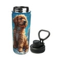 thumbnail image 2 of Goofa Cartoon Cloud Puppy Print 18oz Sports Insulated Kettle With Straw Water Bottle Sports Water Bottle For Running Hiking Cycling Climbing Mans Womans, 2 of 7