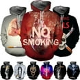 thumbnail image 2 of Sudadera con capucha con estampado completo de "No Smoking" para hombre, sudaderas casuales de moda, ropa de calle con personalidad, ropa para hombre, 2 of 5