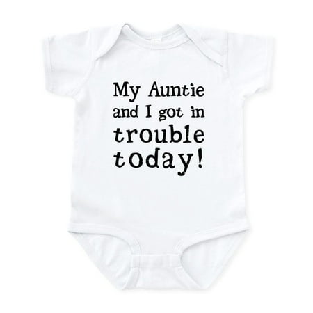 

CafePress - My Auntie And I Got In Trouble Today! (B Body Suit - Baby Light Bodysuit Size Newborn - 24 Months