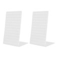 thumbnail image 1 of 2pcs Creative Acrylic Earrings Storage Racks Decorative Ear Stud Display Stands (white), 1 of 3