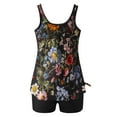 thumbnail image 6 of CALAFEBILA 2 Piece Women's Swimsuits Modest Tankini Floral Print Pleated Summer Bathing Suits, 6 of 6