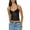 Black, variant on Musuos Women Summer Camisole, Sleeveless  Backless Mesh Patchwork Slim Fit Summer Sheer Tops Casual Vest