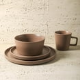 thumbnail image 4 of Stone Lain Celina Stoneware 16 Piece Dinnerware Set, Service for 4, Brown Matte, 4 of 12