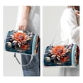 thumbnail image 3 of Fragmented Flowers Canvas Outdoor Picnic Blanket Waterproof Portable Mat with Carry Strap, 3 of 6