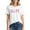 White-A, variant on Women Skull Pink Ribbon Calavera Breast Cancer Short Sleeve T-Shirt Funky Cancer Awareness Gifts Tee Tops
