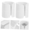 thumbnail image 3 of FOMIYES 50Pcs White Plastic Chair Leg Covers Floor Protectors for Wood Floors with Easy No Tool Installation, 3 of 7