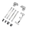 thumbnail image 2 of Fiocias RC Car Axle Rod Aluminum Alloy Replacement Kit Model Car Axle Rod Four Link Mount Rod Secure Fitment Complete Set Suitable for RC Crawling Sports DIY silver, 2 of 8